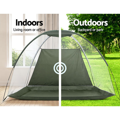 Everfit 3M Golf Practice Net Portable Driving Training Aid Indoor Outdoor Tristar Online