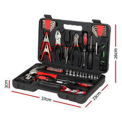 Giantz 70pcs Hand Tool Kit Set Box Household Automotive Repair Workshop w/Case Tristar Online