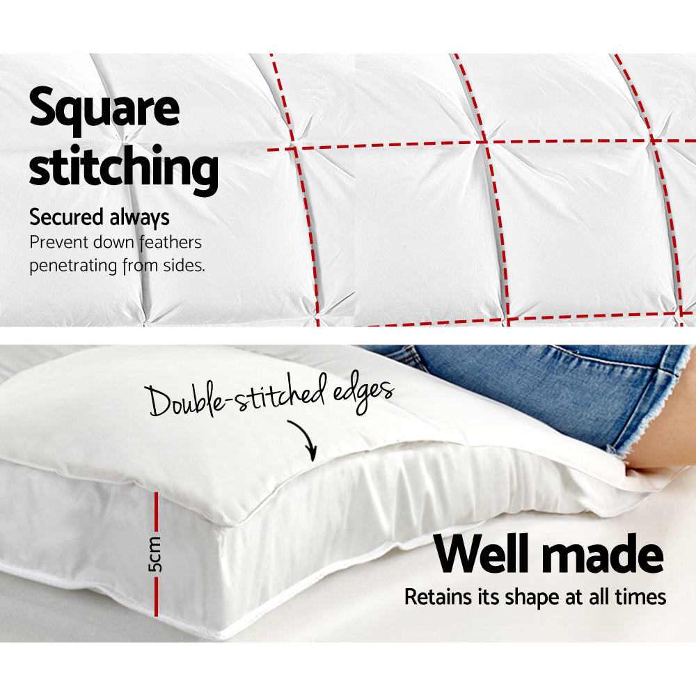 Giselle King Mattress Topper Pillowtop 1000GSM Microfibre Filling Protector Tristar Online