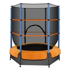 Everfit 4.5FT Trampoline for Kids w/ Enclosure Safety Net Rebounder Gift Orange Tristar Online