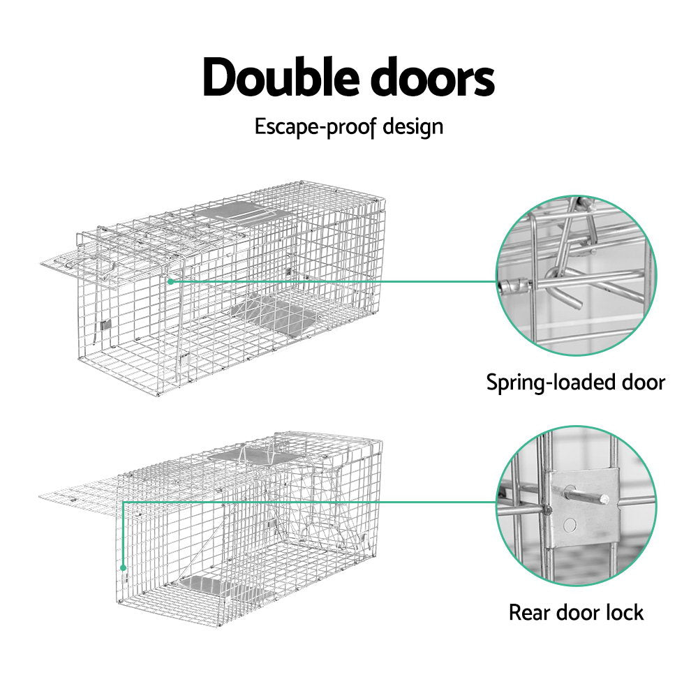 Gardeon Animal Trap Humane Possum Cage Live Animal Catch Rabbit Cat Hare Fox Tristar Online