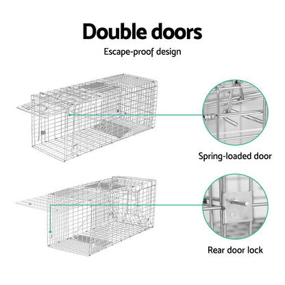 Gardeon Animal Trap Humane Possum Cage Live Animal Catch Rabbit Cat Hare Fox Tristar Online