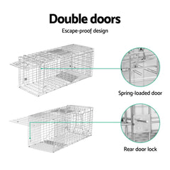 Gardeon Animal Trap Humane Possum Cage Live Animal Catch Rabbit Cat Hare Fox Tristar Online