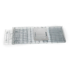 Humane Animal Trap Cage 66 x 23 x 25cm  - Silver Tristar Online