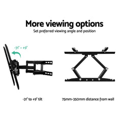 Artiss TV Wall Mount Bracket for 23"-55" LED LCD Full Motion Dual Strong Arms Tristar Online