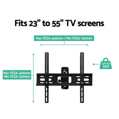 Artiss TV Wall Mount Bracket Tilt Swivel Full Motion Flat Slim LED LCD 23 inch to 55 inch Tristar Online