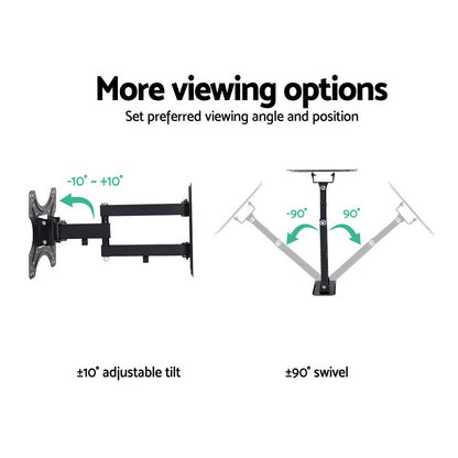 Artiss TV Wall Mount Bracket Tilt Swivel Full Motion 32 37 42 Inch Plasma Screen LCD Tristar Online