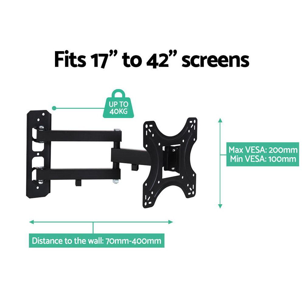 Artiss TV Wall Mount Bracket Tilt Swivel Full Motion 32 37 42 Inch Plasma Screen LCD Tristar Online