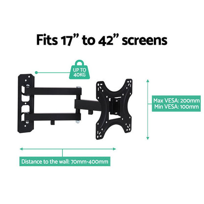 Artiss TV Wall Mount Bracket Tilt Swivel Full Motion 32 37 42 Inch Plasma Screen LCD Tristar Online