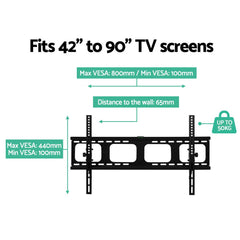 Artiss TV Wall Mount Bracket for 42"-90" LED LCD TVs Tilt Slim Flat Low Profile Tristar Online