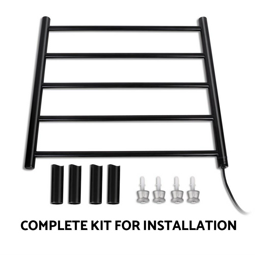Devanti Heated Towel Rail Electric Warmer Heater Rails Holder Rack Wall Mounted Tristar Online