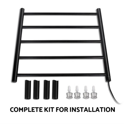 Devanti Heated Towel Rail Electric Warmer Heater Rails Holder Rack Wall Mounted Tristar Online