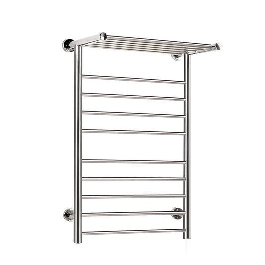 Devanti Electric Heated Towel Rail Warmer Heater Rails Rack Wall Mounted 14 Bar Tristar Online