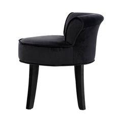 Artiss Vanity Stool Velvet Black Abella Tristar Online