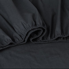 Elan Linen 100% Egyptian Cotton Vintage Washed 500TC Charcoal Single Bed Sheets Set Tristar Online