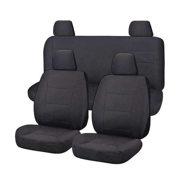 Seat Covers for NISSAN NAVARA D23 SERIES 1-2 NP300 03/2015 - 10/2017 DUAL CAB FR CHARCOAL ALL TERRAIN Tristar Online