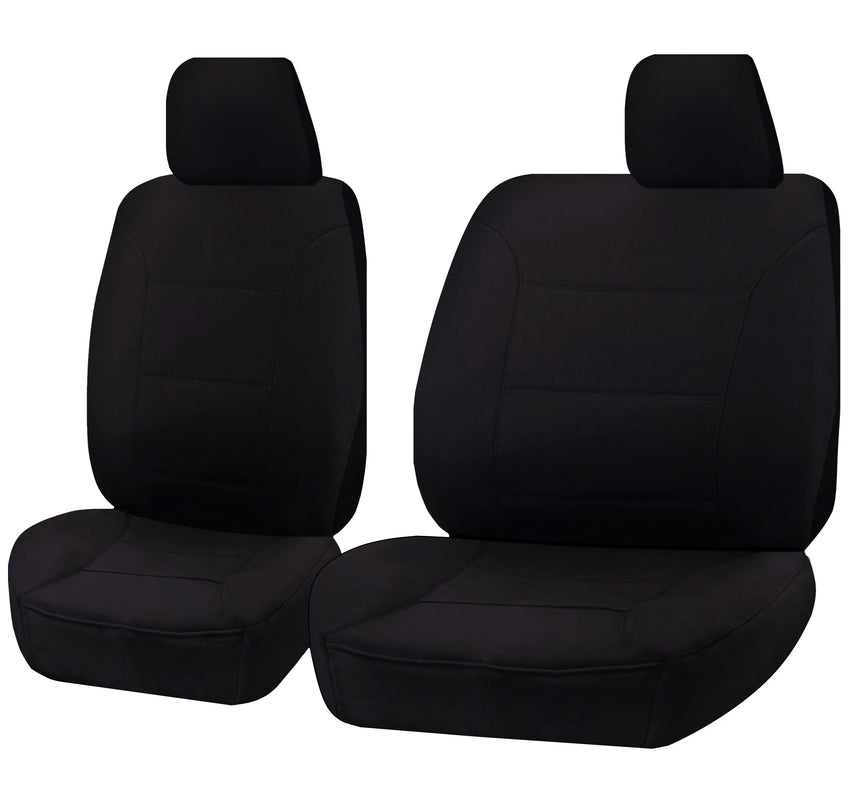 Seat Covers for MAZDA BT-50 B22P/Q-B32P/Q UP SERIES 10/2011 ? 2015 SINGLE CAB CHASSIS FRONT BUCKET + _ BENCH BLACK CHALLENGER Tristar Online