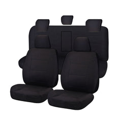 Seat Covers for HOLDEN COLORADO RG SERIES FR 06/2012 - ON DUAL FR BLACK CHALLENGER Tristar Online