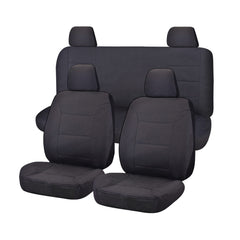 Challenger Canvas Seat Covers - For Nissan Frontier D23 Series 1-3 NP300 Dual Cab (2015-2017) Tristar Online