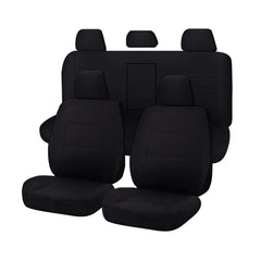 Seat Covers for MITSUBISHI TRITON FR ML-MN SERIES 06/2006 ? 2015 DUAL CAB UTILITY FR BLACK CHALLENGER Tristar Online