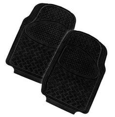 VELOCITY 2-Piece Car Mat - BLACK [Rubber] Tristar Online