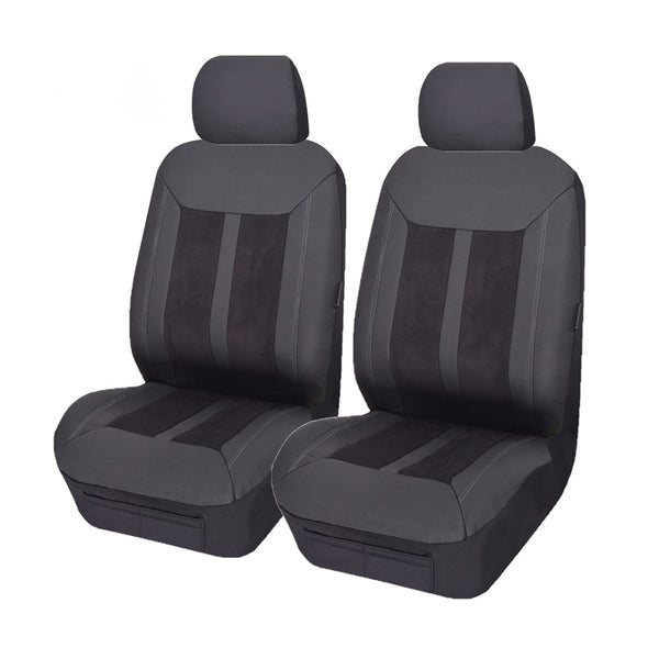 UNIVERSAL FRONT SEAT COVERS  SIZE 30/35 BLACK FURY Tristar Online
