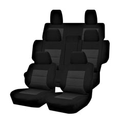 Premium Jacquard Seat Covers - For Mitsubishi Montero Ns-Nt-Nw-Nx Series (2006-2022) Tristar Online