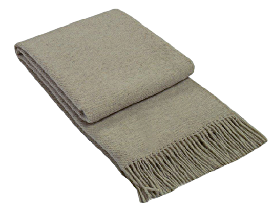 Brighton Throw - 100% NZ Wool - Beige Tristar Online