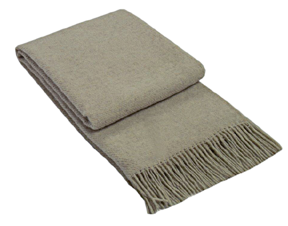 Brighton Throw - 100% NZ Wool - Beige Tristar Online