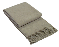 Brighton Throw - 100% NZ Wool - Beige Tristar Online