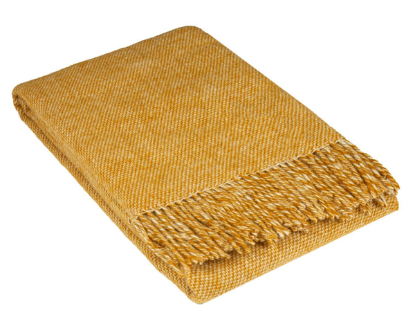 Cambridge Throw - 100% NZ Wool -  Mustard Tristar Online