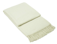 Chiswick Throw - Merino Wool/Cashmere - Ivory Tristar Online