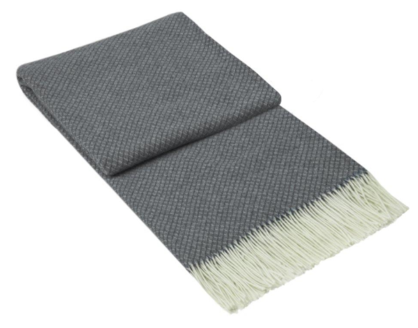 Chiswick Throw - Merino Wool/Cashmere - Grey Tristar Online