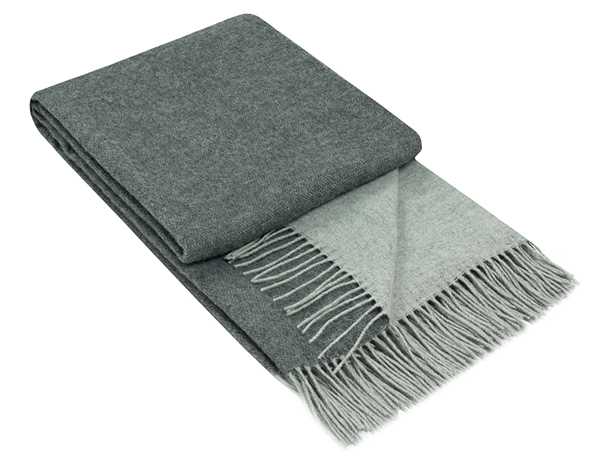 Chiswick Throw - Merino Wool/Cashmere - Charcoal Tristar Online