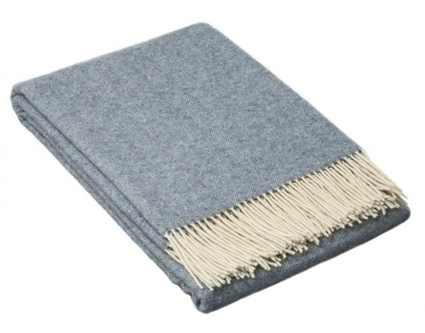 Hampton Throw - Merino Wool Blend - Blue Tristar Online