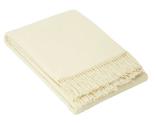 Oxford Throw - Merino Wool Blend - Ivory Tristar Online