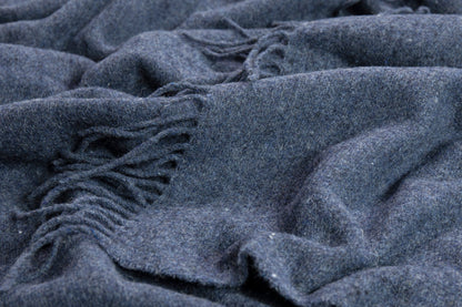 Oxford Throw - Merino Wool Blend - Navy Tristar Online