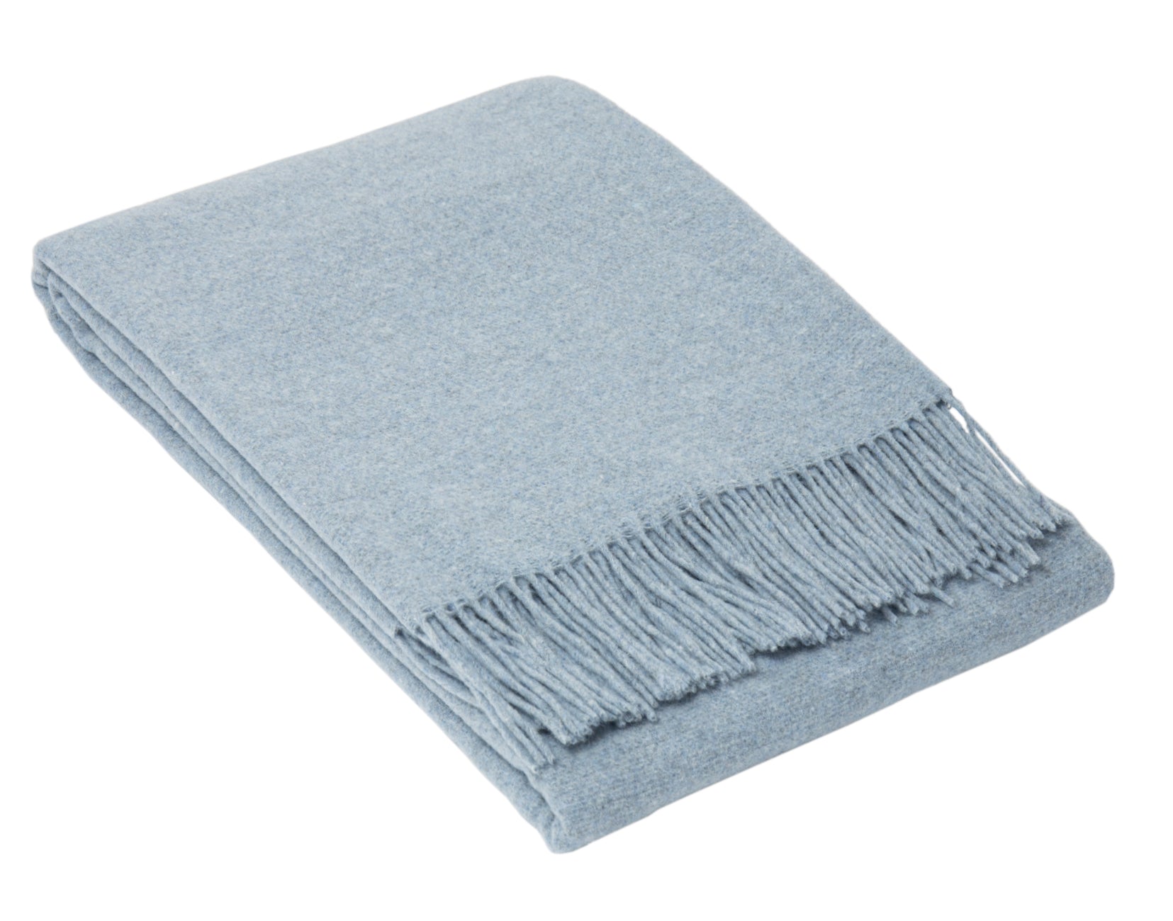 Oxford Throw - Merino Wool Blend - Sky Blue Tristar Online