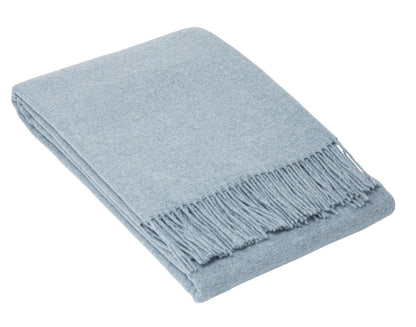Oxford Throw - Merino Wool Blend - Sky Blue Tristar Online