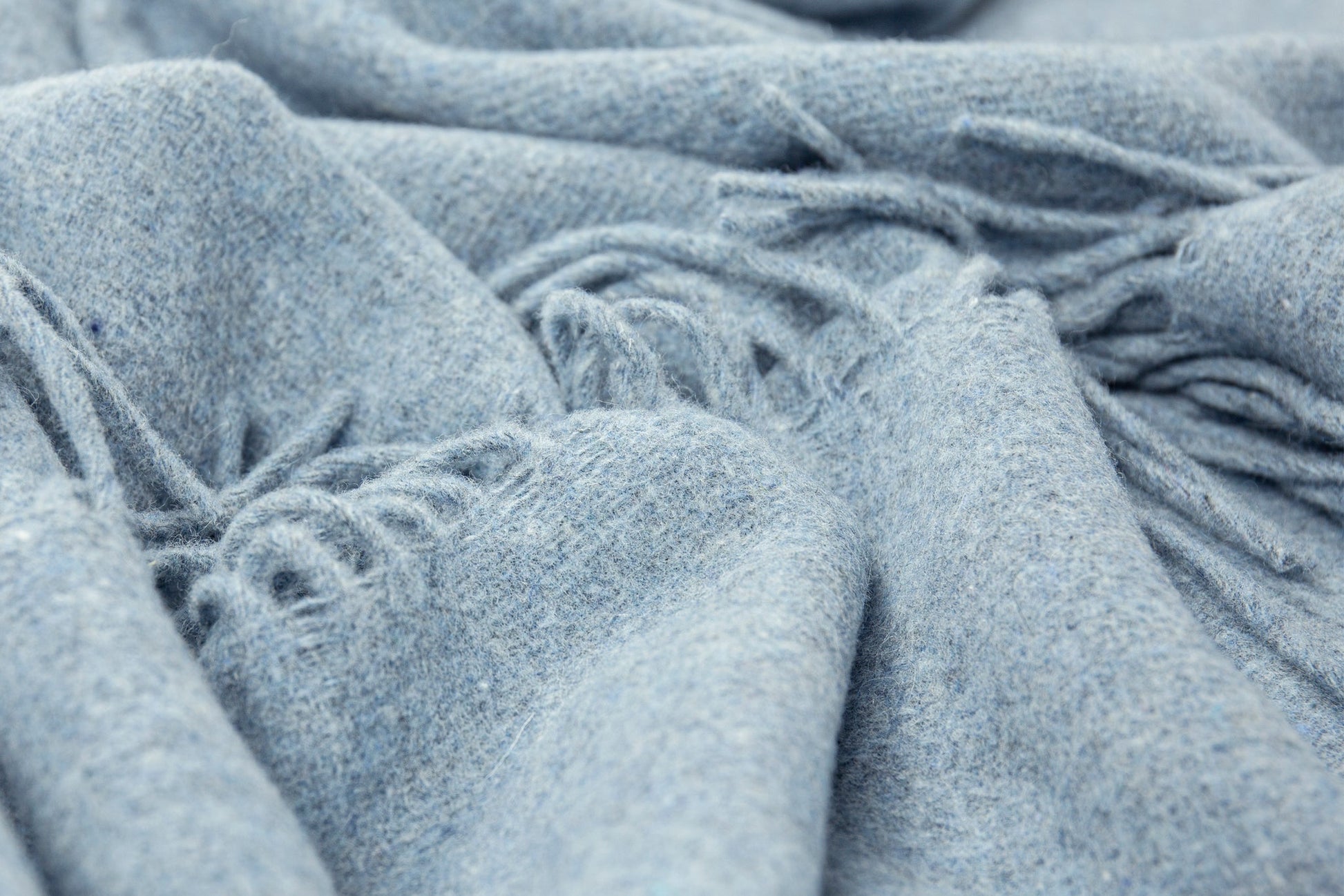 Oxford Throw - Merino Wool Blend - Sky Blue Tristar Online
