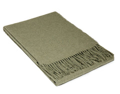 Paddington Throw - Fine Wool Blend - Olive Tristar Online