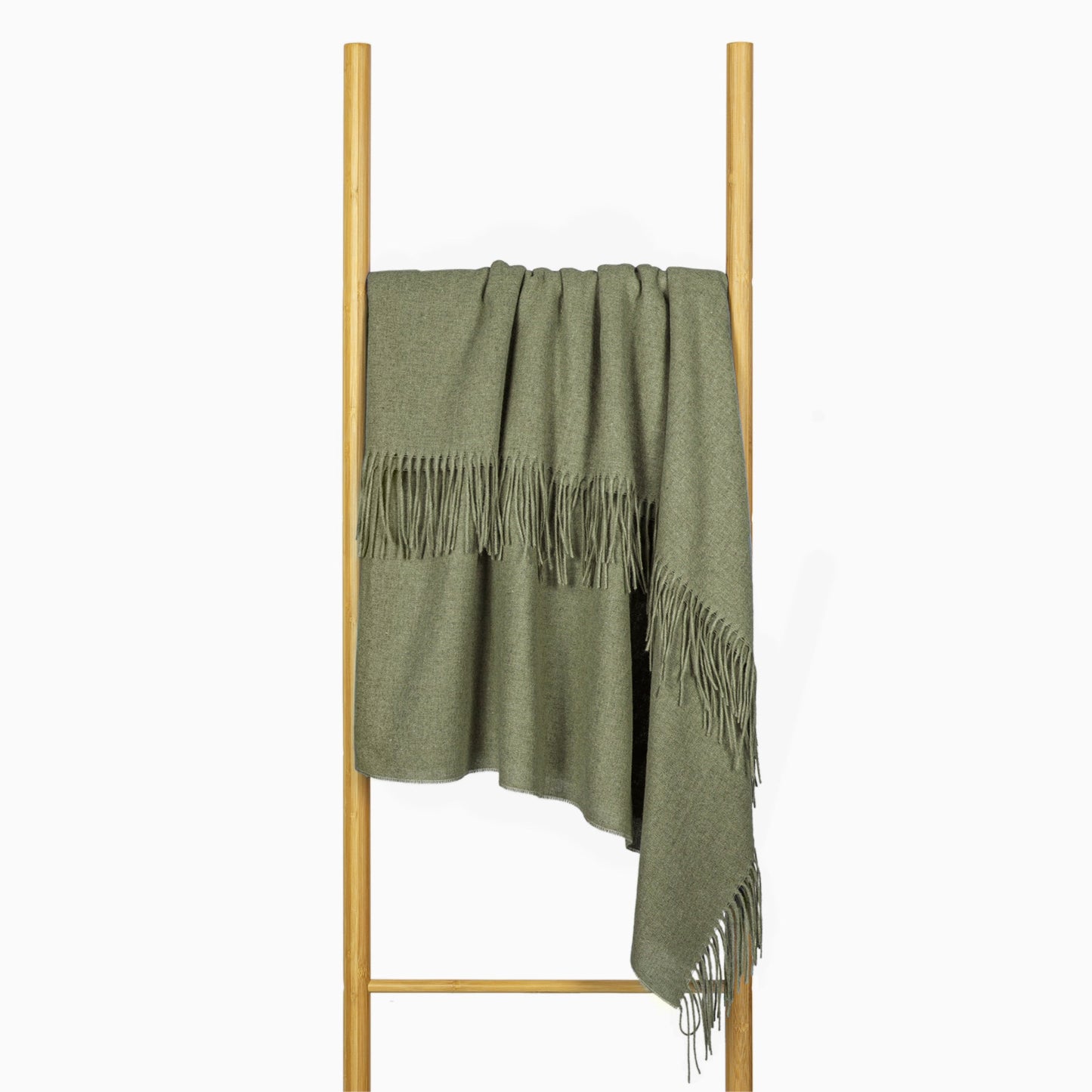 Paddington Throw - Fine Wool Blend - Olive Tristar Online