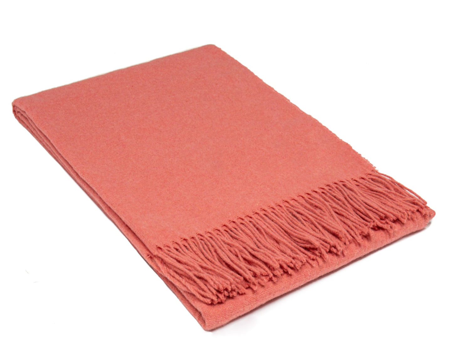 Paddington Throw - Fine Wool Blend - Peach Tristar Online