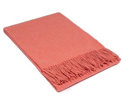 Paddington Throw - Fine Wool Blend - Peach Tristar Online