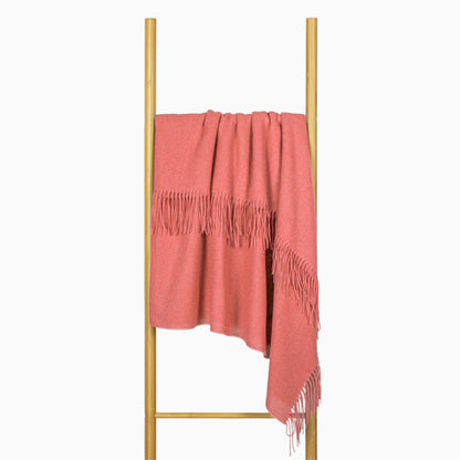 Paddington Throw - Fine Wool Blend - Peach Tristar Online