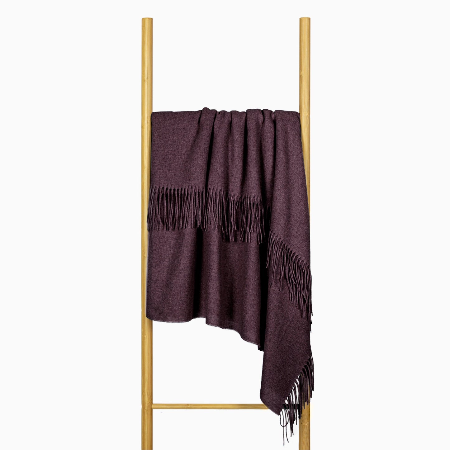 Paddington Throw - Fine Wool Blend - Plum Tristar Online