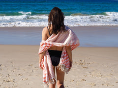 PORTSEA TURKISH COTTON TOWEL - CORAL Tristar Online