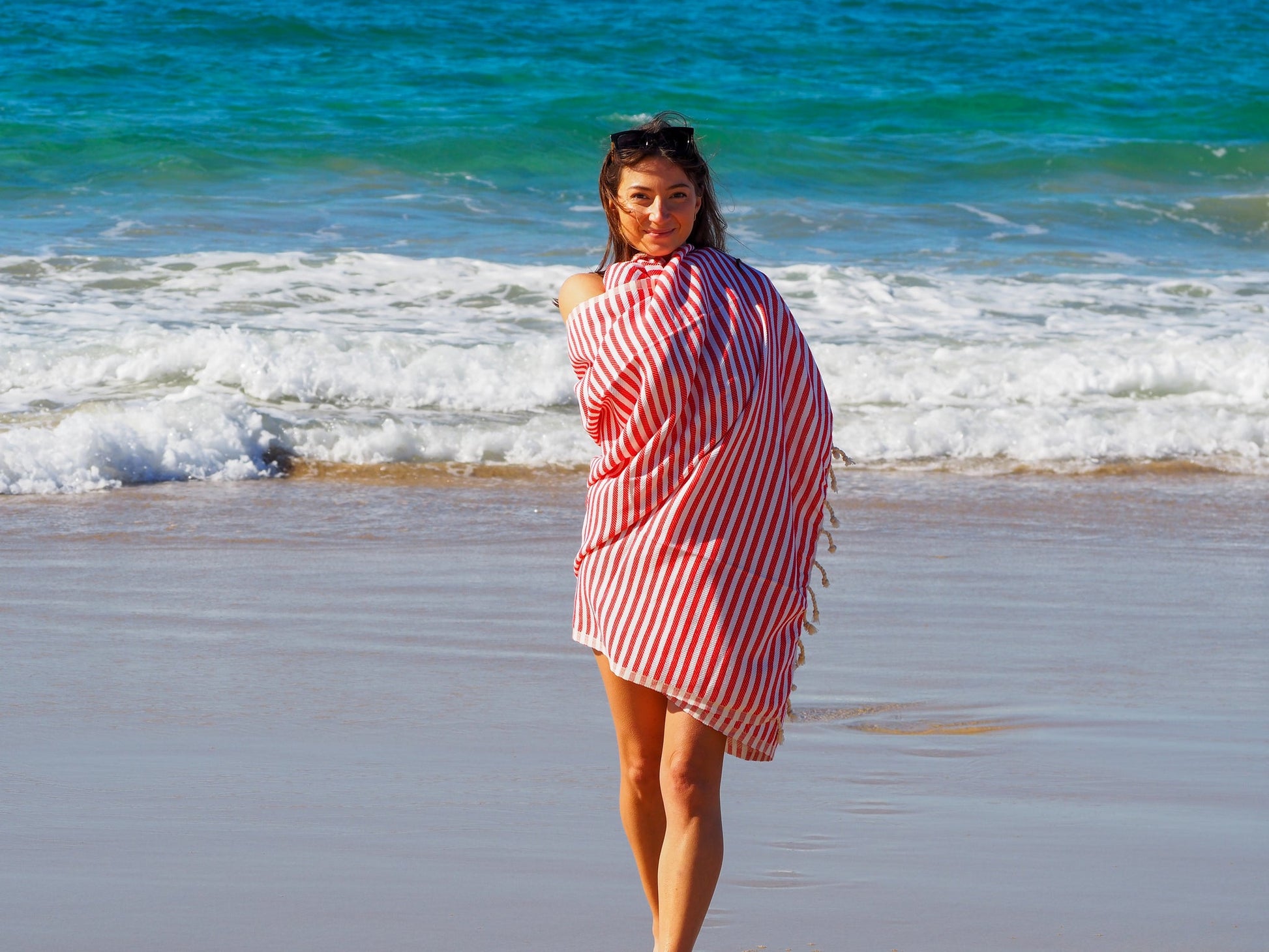PORTSEA TURKISH COTTON TOWEL - CHERRY Tristar Online