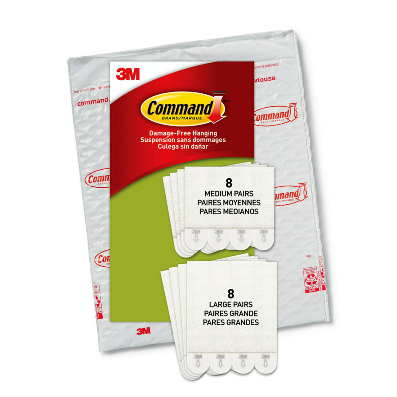 Command Medium and Large Picture Hanging Strips PH209-16NA Tristar Online