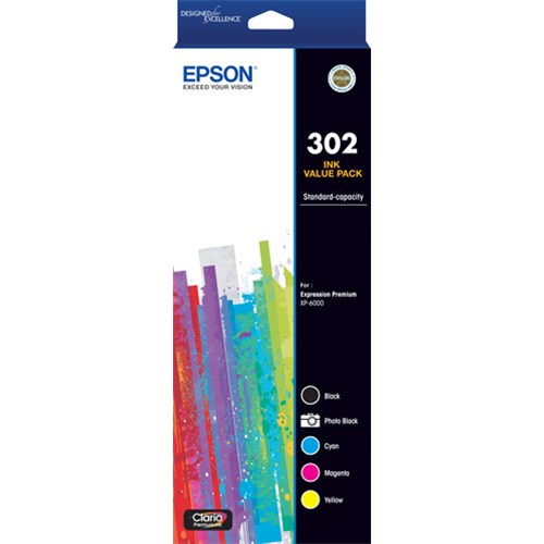 EPSON 302 5 COLOUR INK PACK EXPRESSION PREMIUM XP-6000 Tristar Online